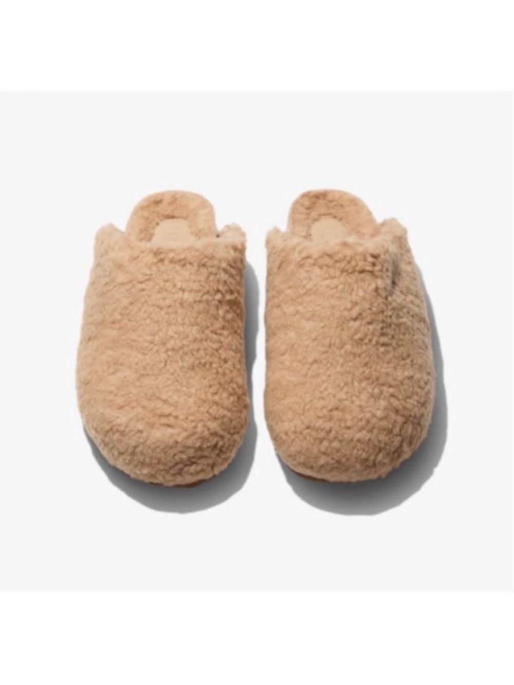 NWOT: INTENTIONALLY BLANK Tan Faux Fur Apres Slipper Size 9